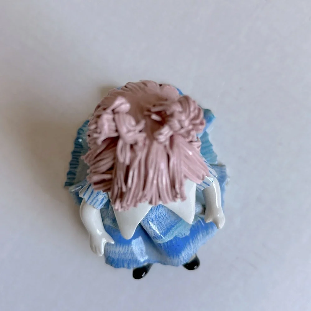 Vintage Lino Zampiva Italian Spaghetti Hair Girl Figurine